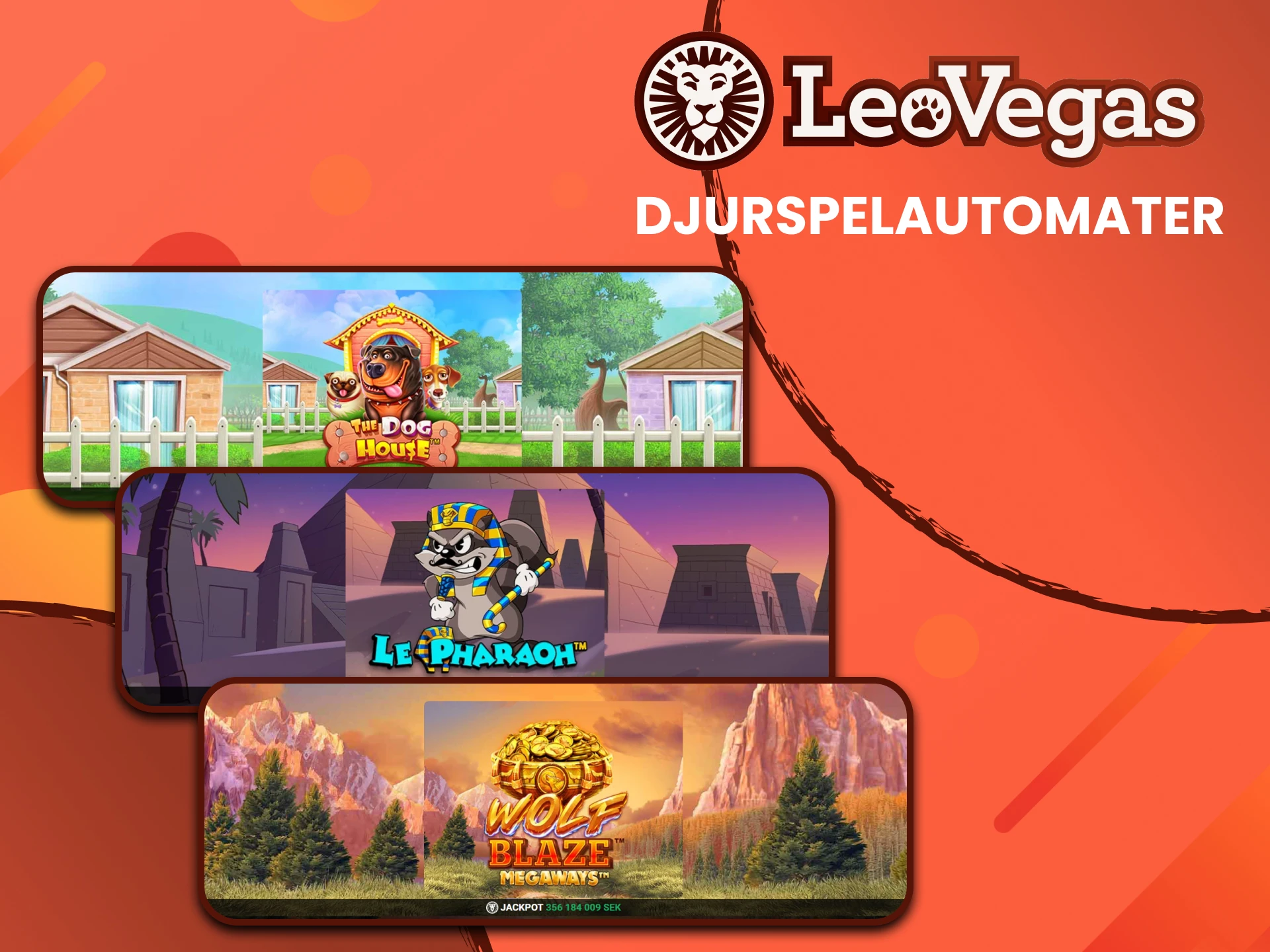 Spela djurspelautomater på Leovegas.