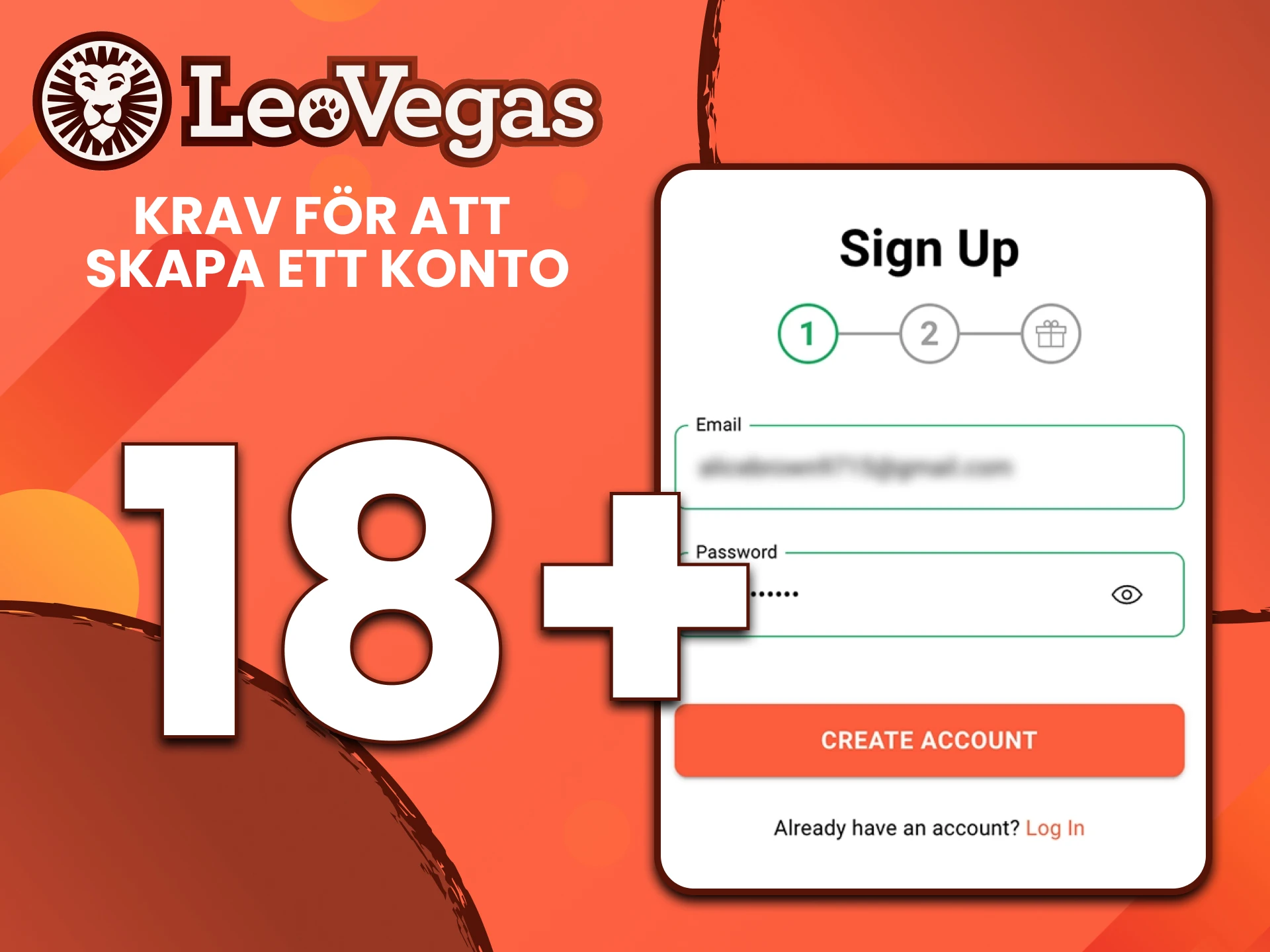 Vänligen följ registreringskraven på Leovegas.