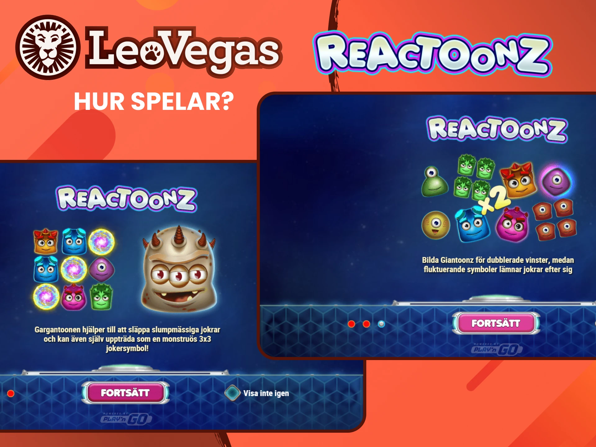 Ta reda på hur du börjar spela Reactoonz på Leovegas.
