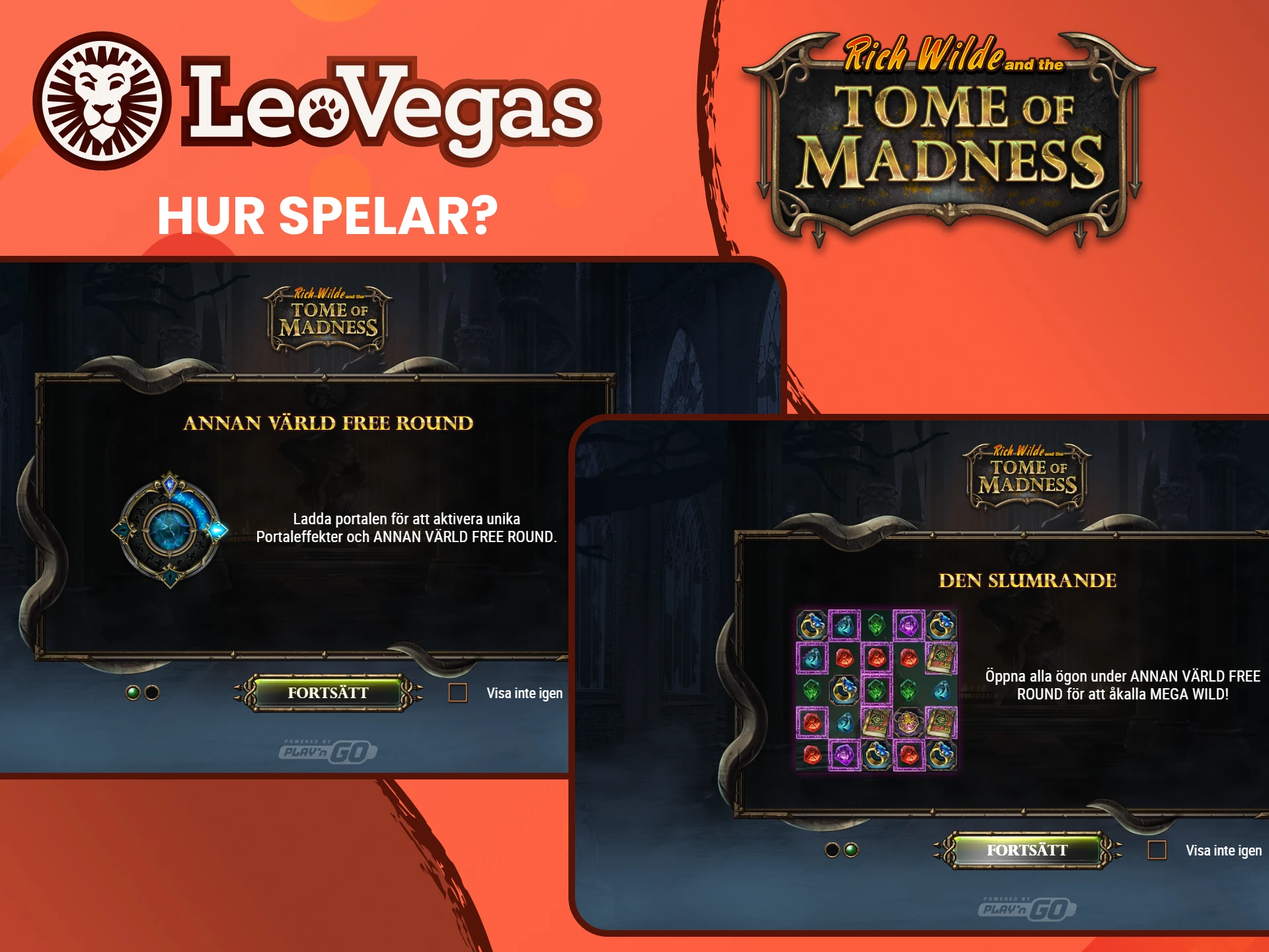 Vi kommer att berätta hur man spelar Rich Wilde and the Tome of Madness från Leovegas.
