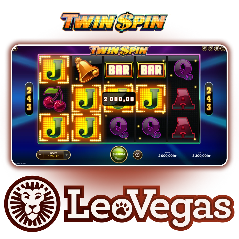 För spel på Leovegas, välj Twin Spin.