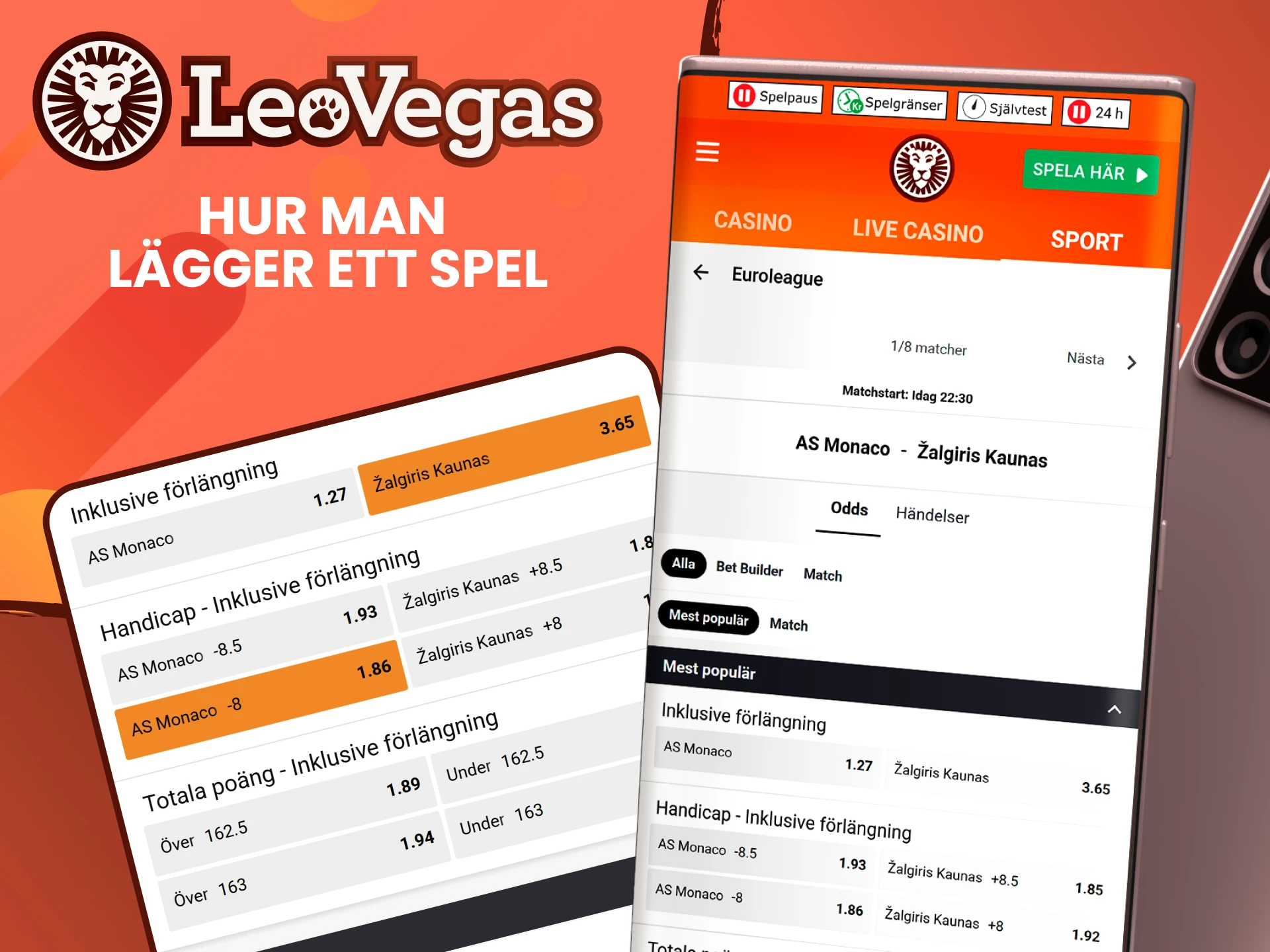 Vi berättar hur du spelar på basket från Leovegas.