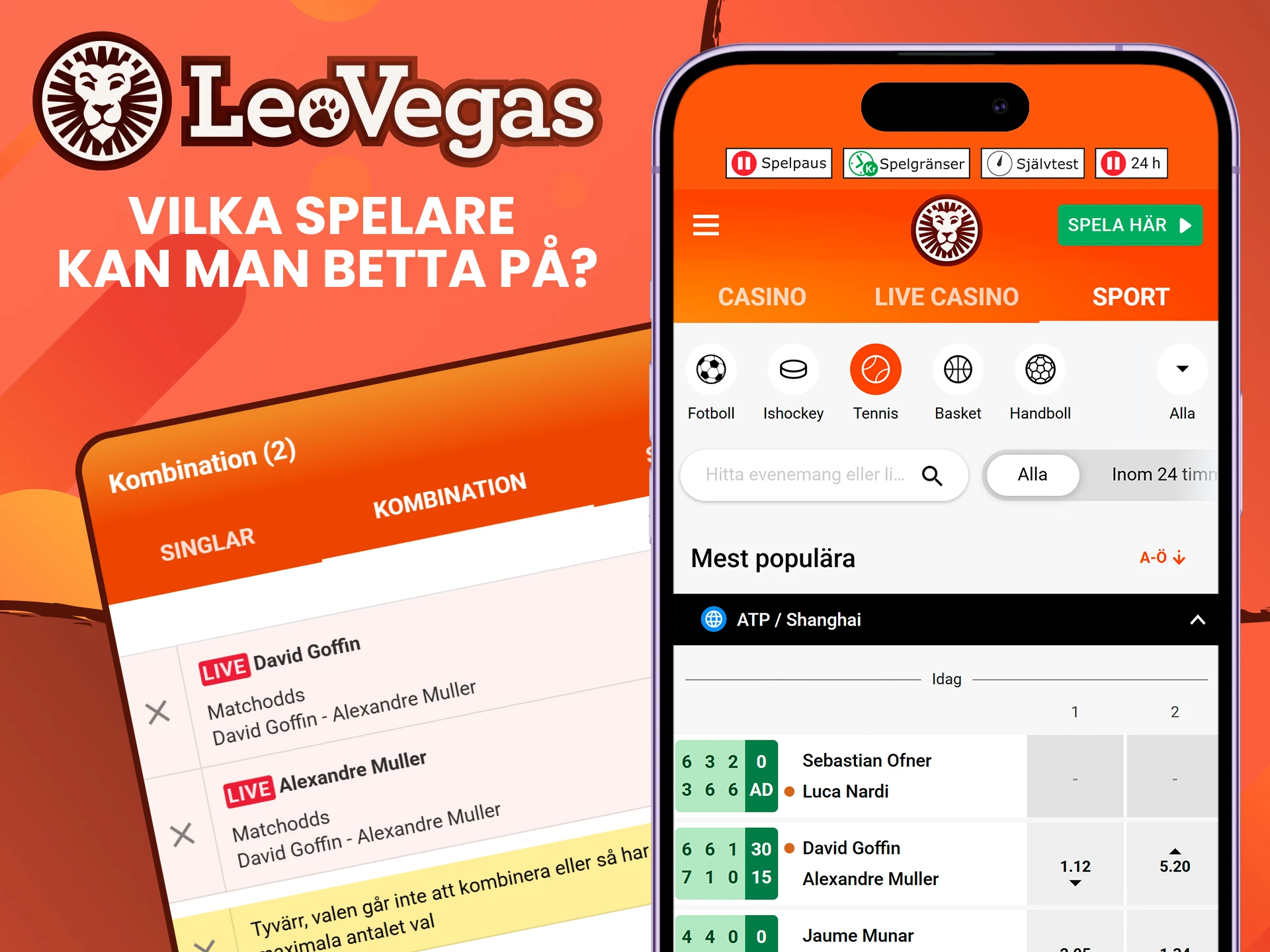 Vi berättar hur du spelar på tennis med Leovegas.